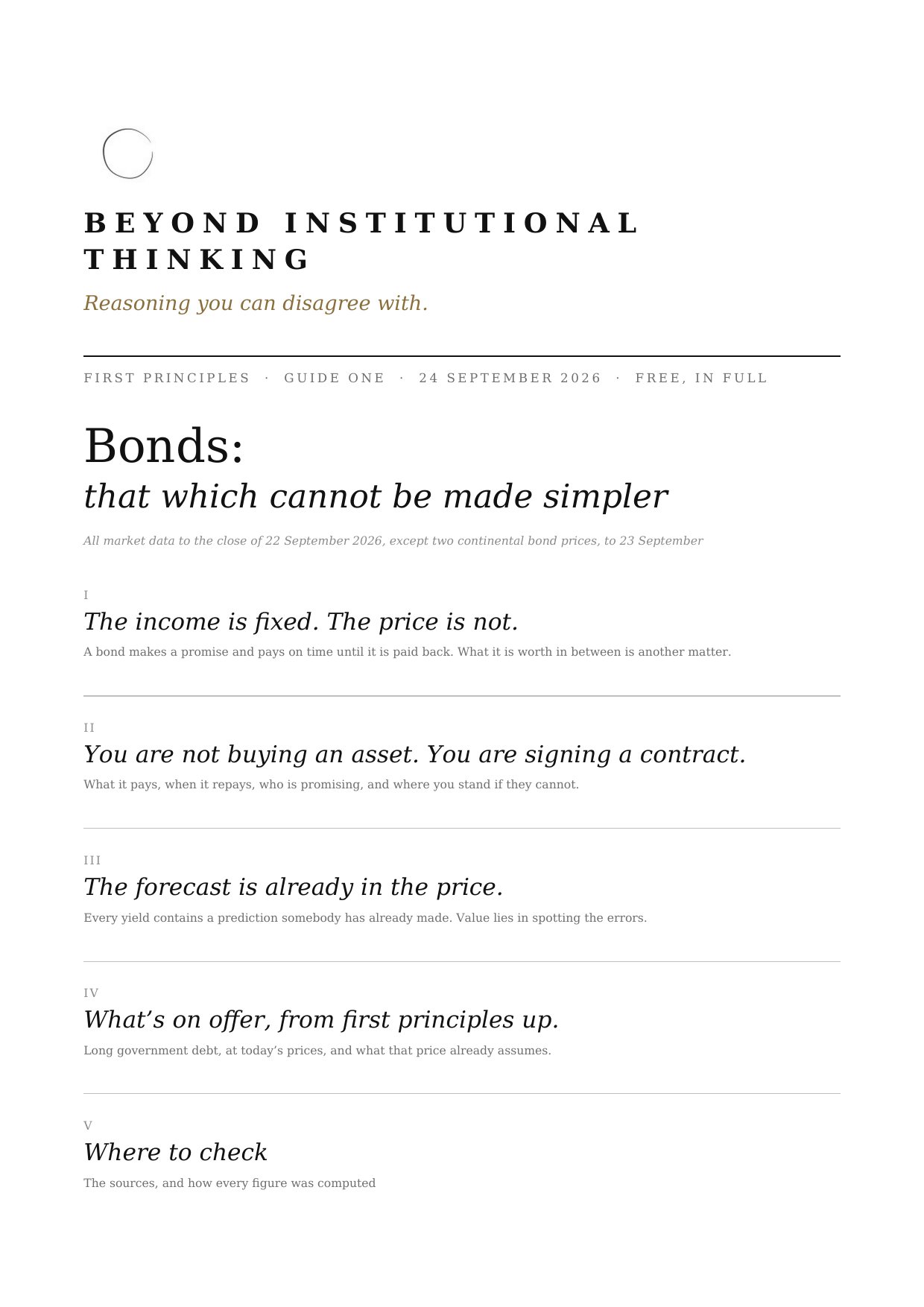 Guide One, print edition — cover